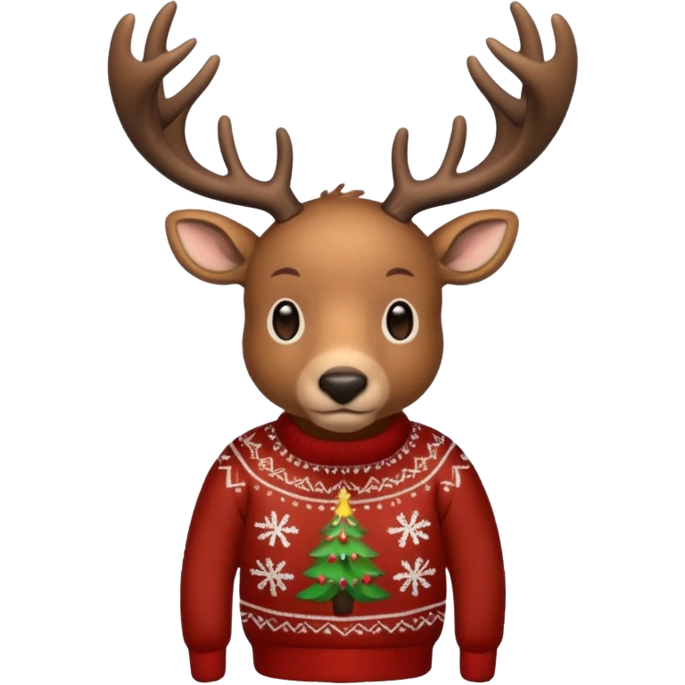 christmas deer emoji