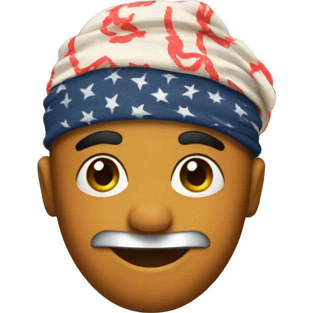 Emoji with bandana on head emoji