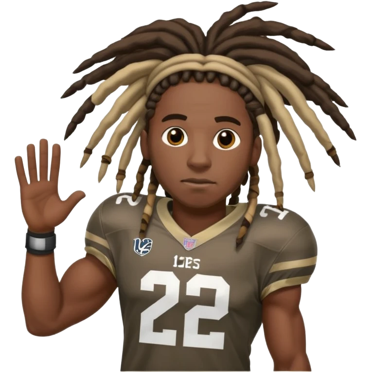 African-American with dreads CU football player number 12 emoji