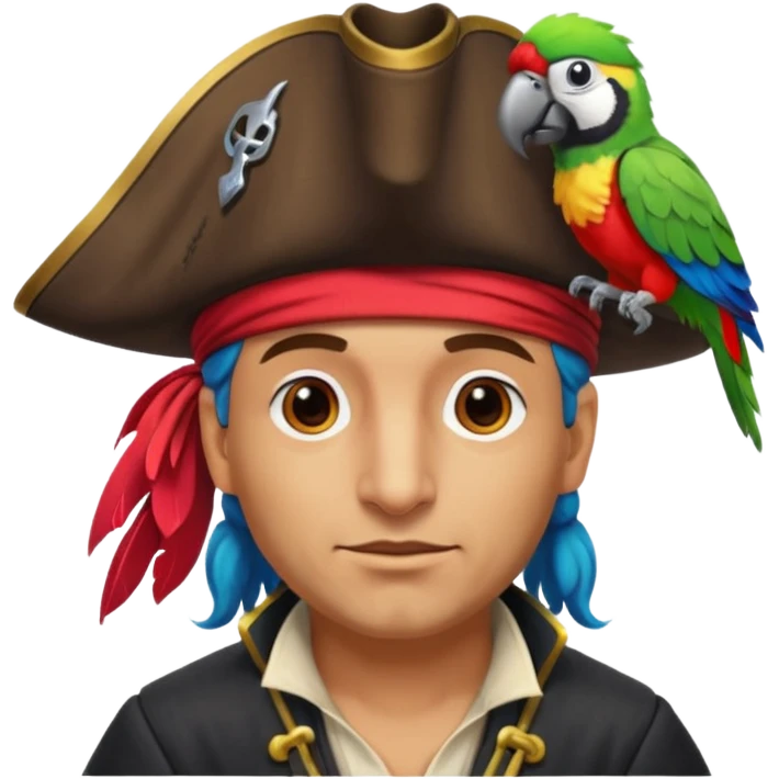 pirate and parrot emoji
