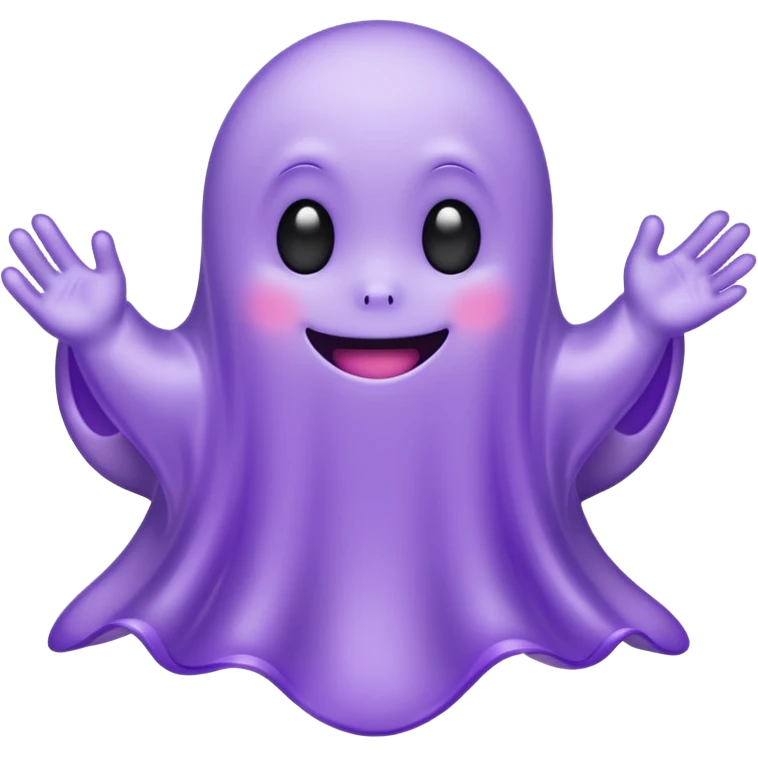 cute purple ghost emoji