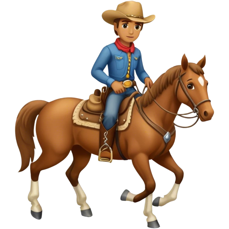 Cowboy on a horse  emoji