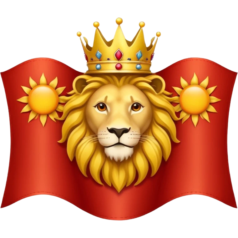 Please make me the lion and sun crowned flag. emoji