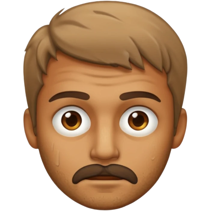 man with dirty face emoji