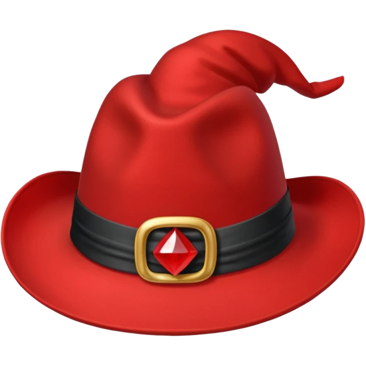 Chat avec un nœud rouge et un chapeau de magicien emoji