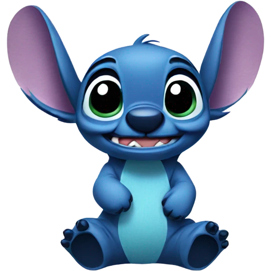 Stitch sitting down emoji