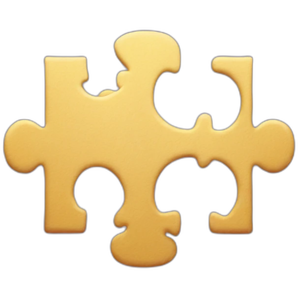 puzzle piece inner 100 number emoji