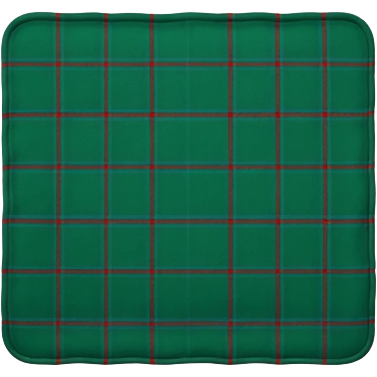tartan blanket dark green  emoji
