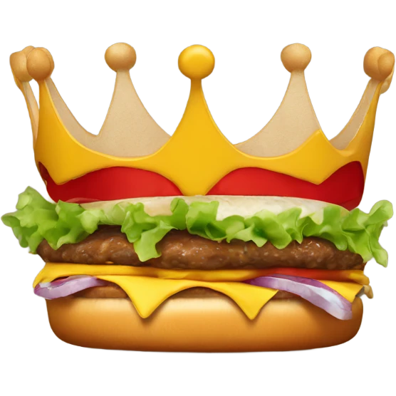 Burger King crown emoji