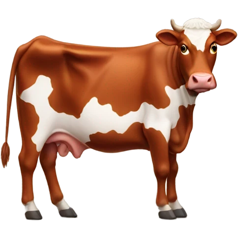 floppy ear red cow emoji