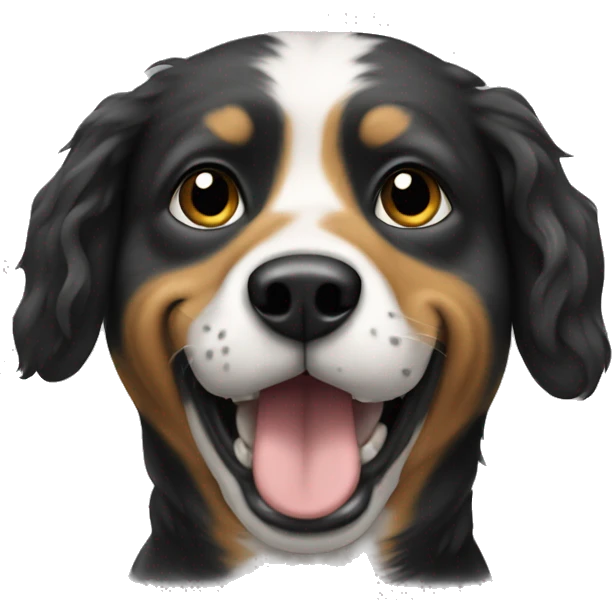 A rock and roll dog emoji