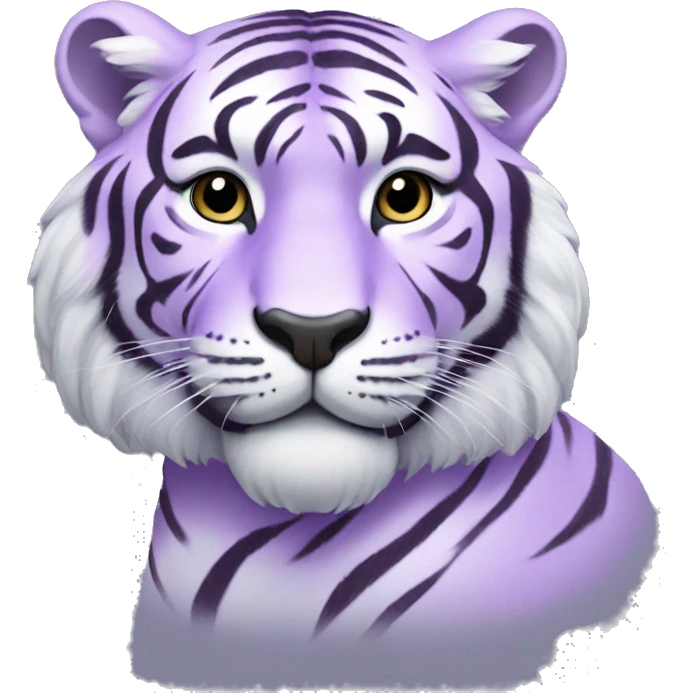 pastel purple tiger emoji