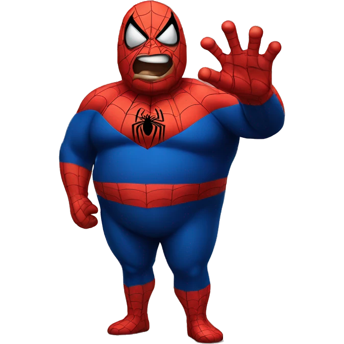 Fat fat fat spiderman emoji