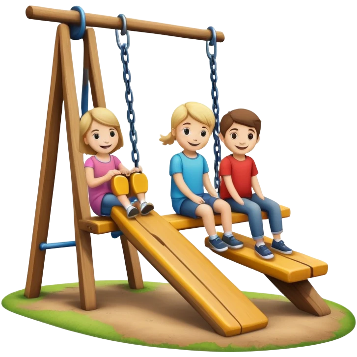 Seesaw at a play ground emoji