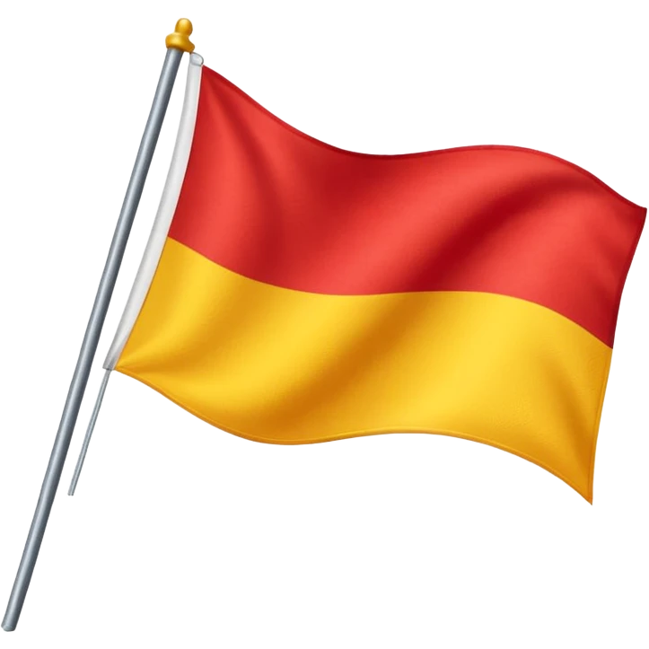  yellow and red flag  emoji