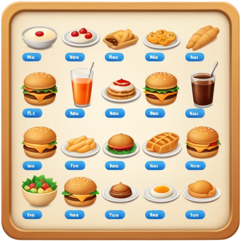 menu emoji