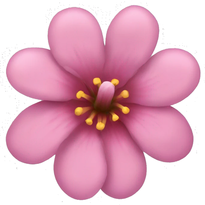 pink flower emoji