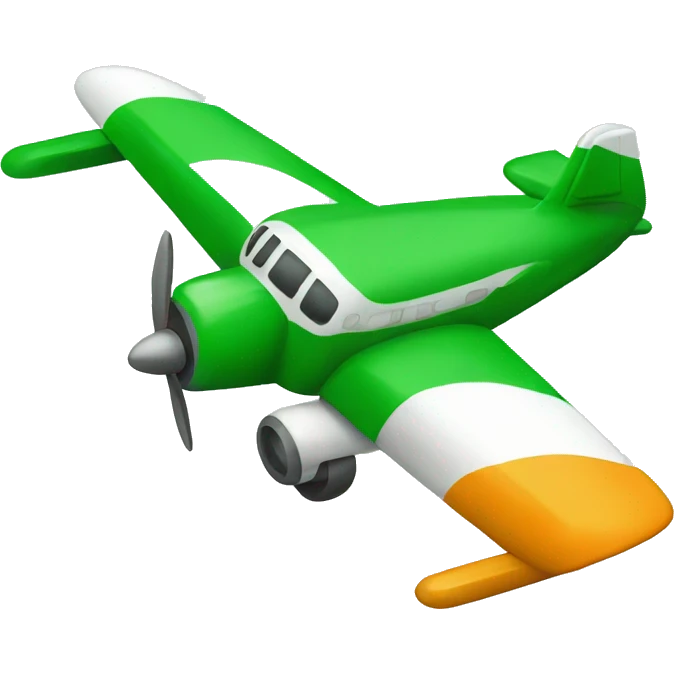 Plane wih irish flag emoji