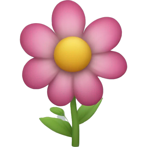 little flower without stem emoji