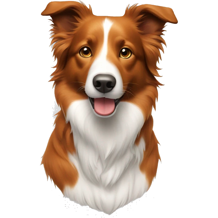 Border collie orange  emoji