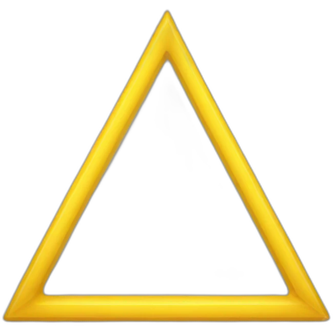 yellow triangle emoji