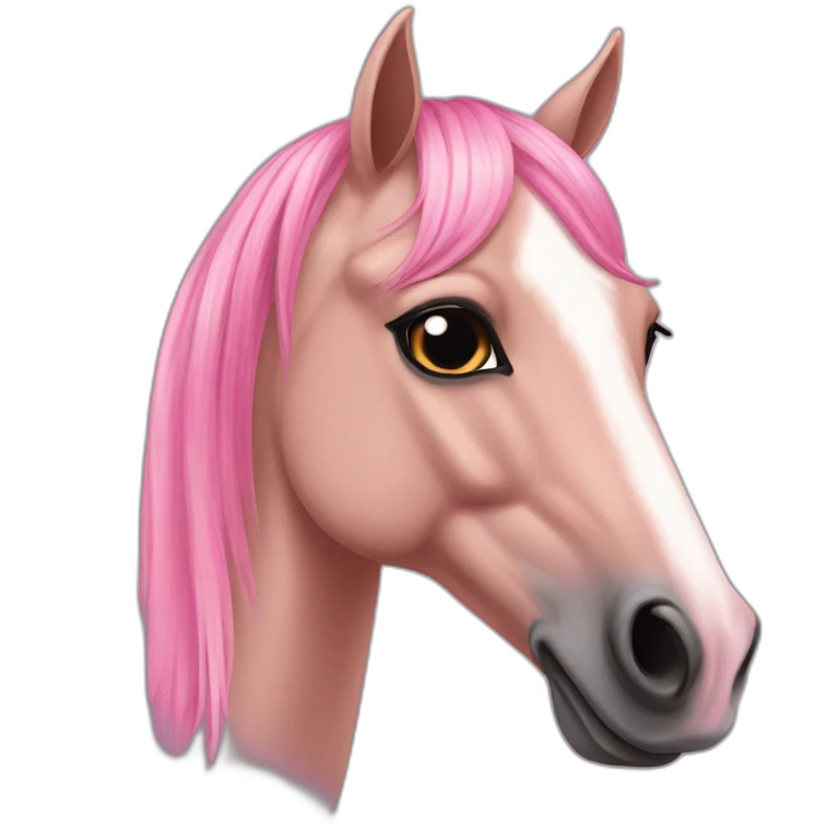 fleabitten arabian horse pink snip on nose emoji