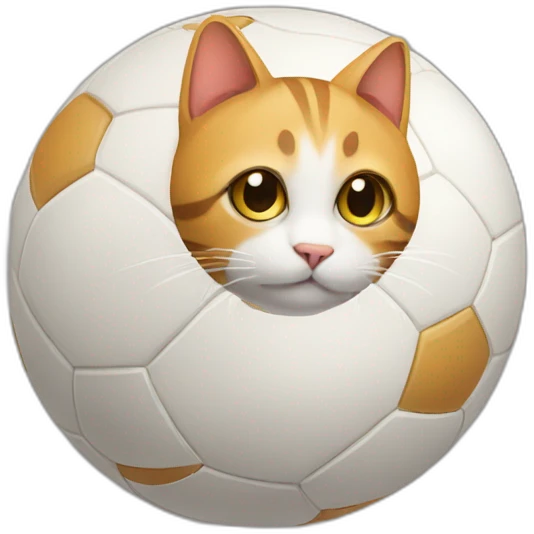 cat with ball emoji