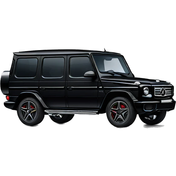 black mercedes g wagon emoji