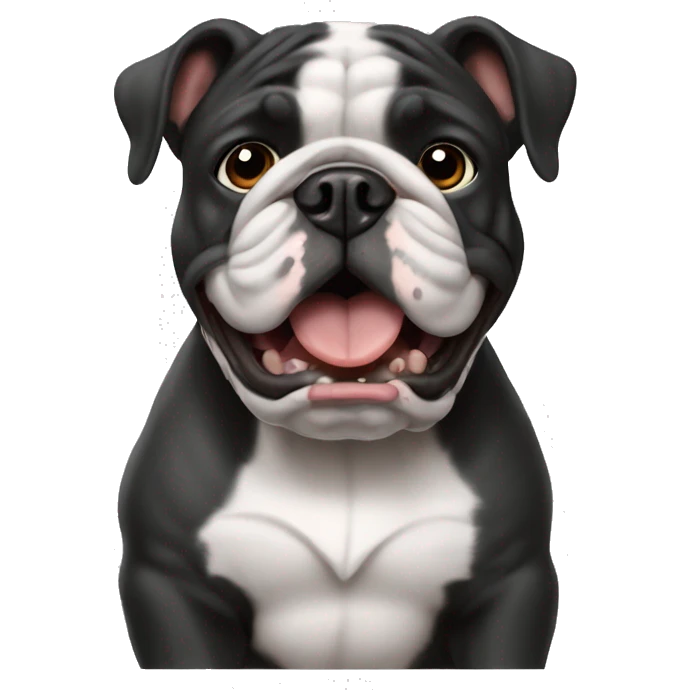 bulldog francés black emoji