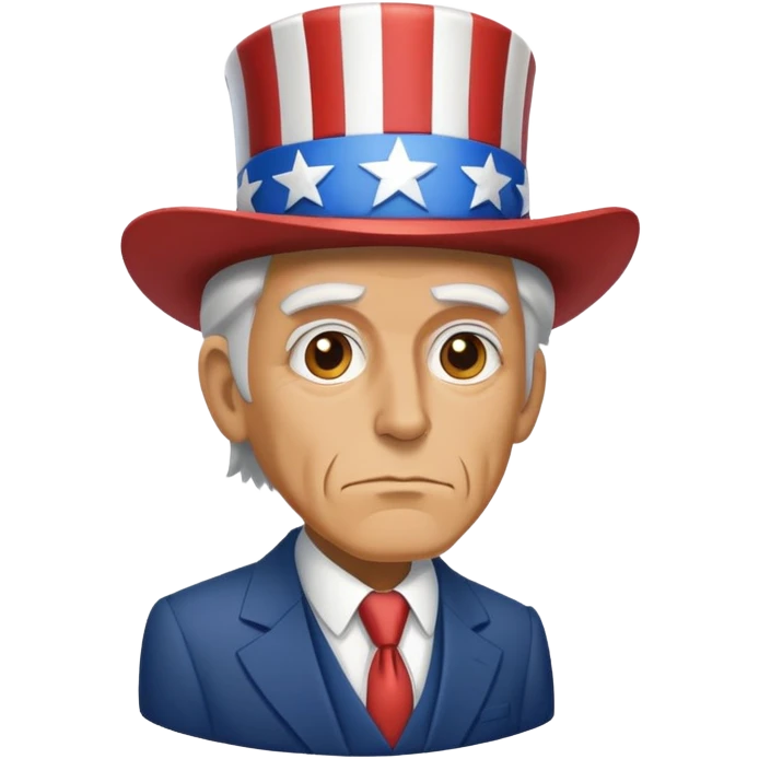 Uncle Sam facing left emoji