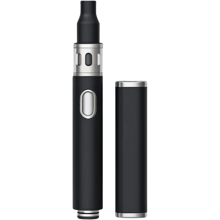 black simple wide Electronic cigarette emoji