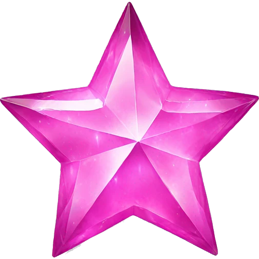 pink crystal star emoji