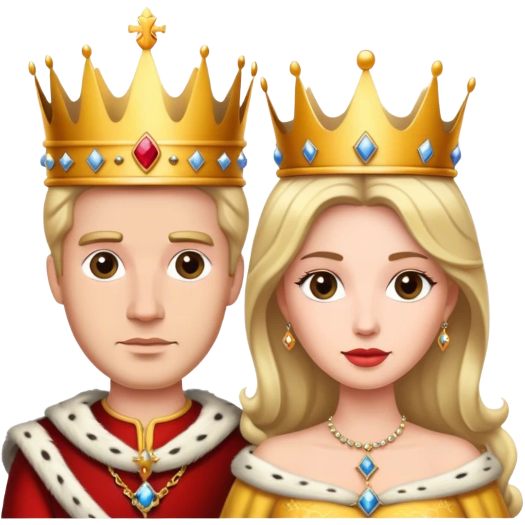 king and queen crown emoji