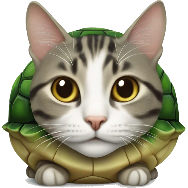 Cat with a turtle shell emoji