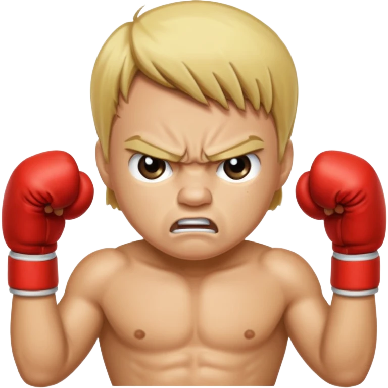 blonde angry boxer  emoji