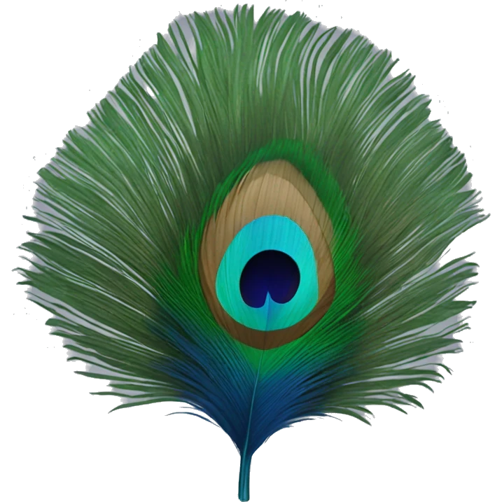 A peacock feather  emoji