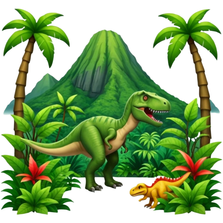Jurassic Park GREEN COLOR emoji