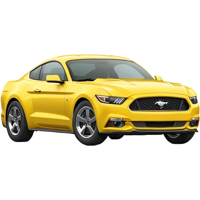Create a ford mustang 309 emoji in yellow colour  emoji