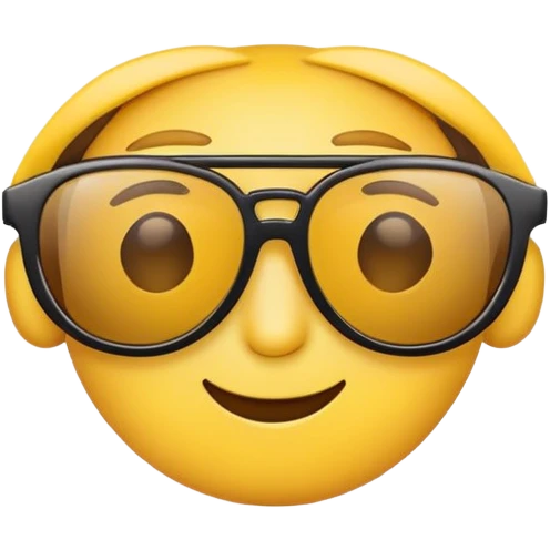 One eyebrow raised emoji with sunglasses emoji