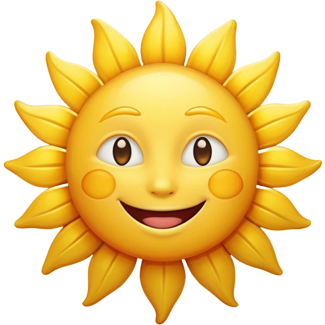 smiling sun emoji emoji