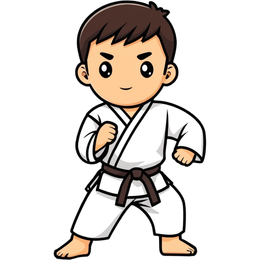 A karate boy emoji
