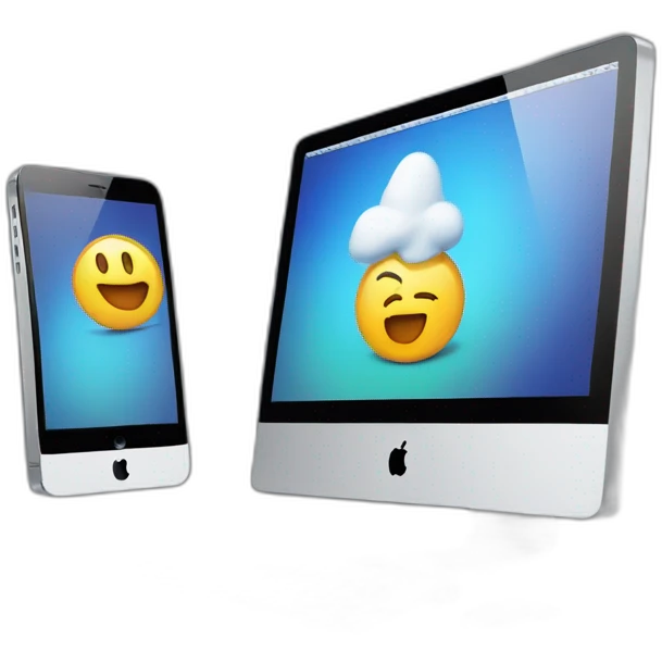 iphone and imac side by side emoji