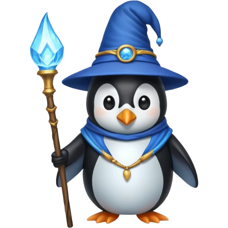 Penguin Wizard emoji