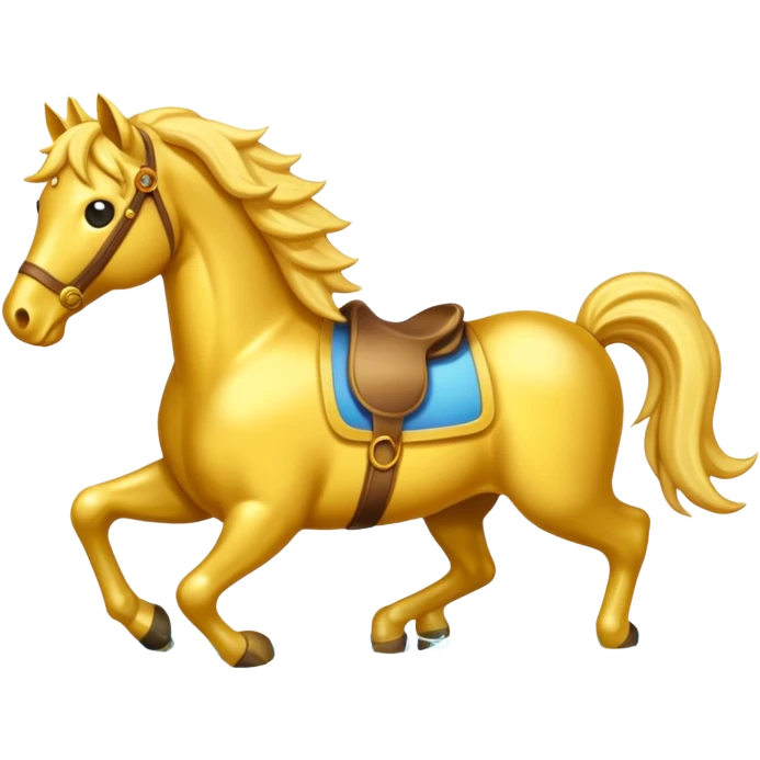 Golden horse shore emoji