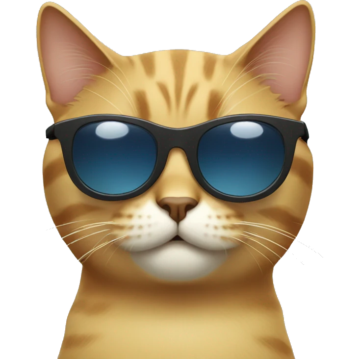 Cat with sunglasses emoji