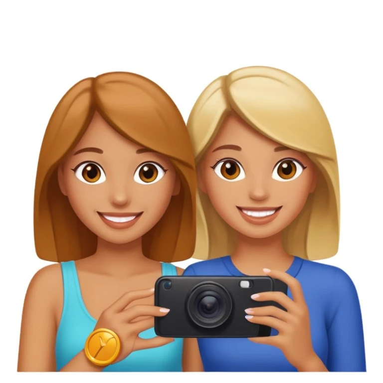 girls taking photo in club background emoji