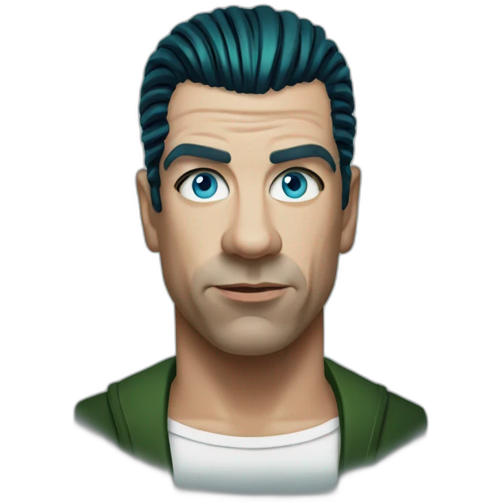 Till Lindemann with blue green eyes emoji