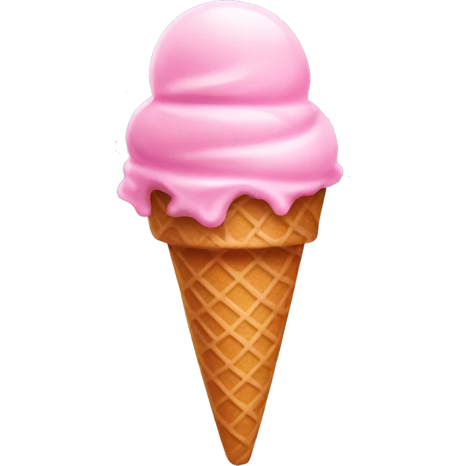 Pink ice cream Sunday  emoji