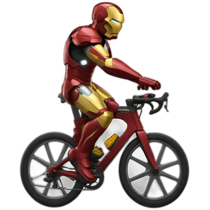 Ironman on a bike emoji