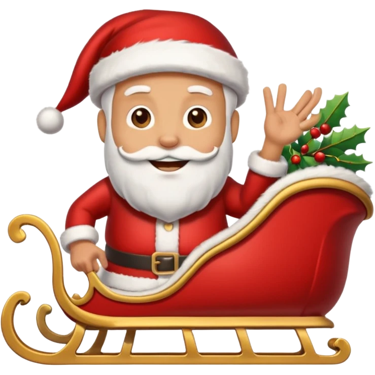 rennas puxando o treno do papai noel  emoji